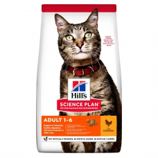 Hills Science Plan Feline Adult 1-6 Chicken (Хиллс СП Филайн Эдалт 1-6 Курица) для взрослых кошек 1-6 лет 15 кг.