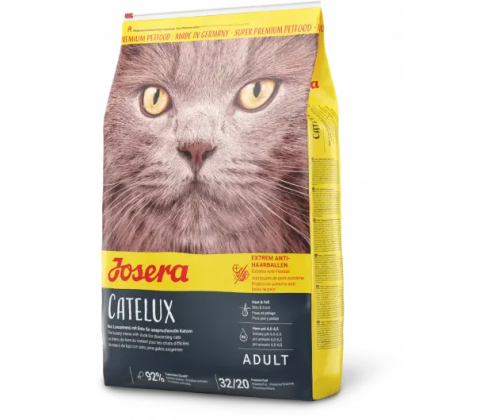 Josera Catelux (Йозера Кателемкс) сухий корм для довгошерстих котів гурманів схильні до утворення комочків 10 кілограмів.