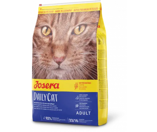 Josera DailyCat (Йозера ДейлиКет) сухой корм беззерновой для взрослых кошек с домашней птицей 10 кг.