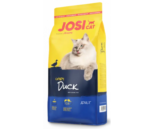 JosiCat Crispy Duck (ЙозиКет Криспи Дак) сухой корм с уткой для взрослых кошек с умеренной активностью 10 кг.