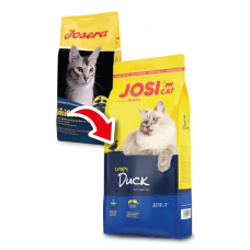 JosiCat Cripy Duck (Йозіке Кріспі Дак) сухий корм з качкою для дорослих котів з помірною активністю 10 кілограмів.