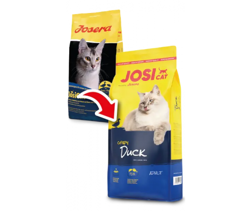 JosiCat Crispy Duck (ЙозиКет Криспи Дак) сухой корм с уткой для взрослых кошек с умеренной активностью 10 кг.