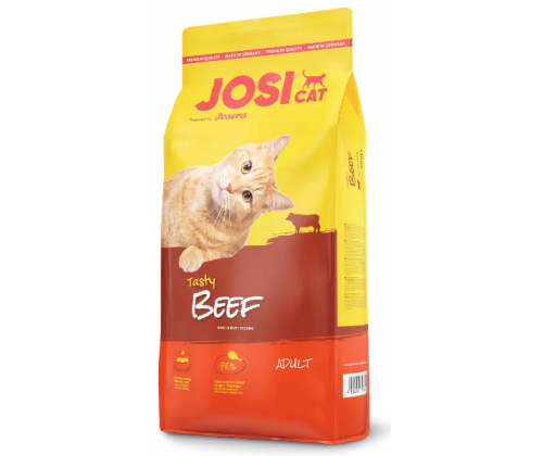JosiCat Tasty Beef (ЙозиКет Тейсти Биф) сухой корм для взрослых кошек с говядиной 10 кг.