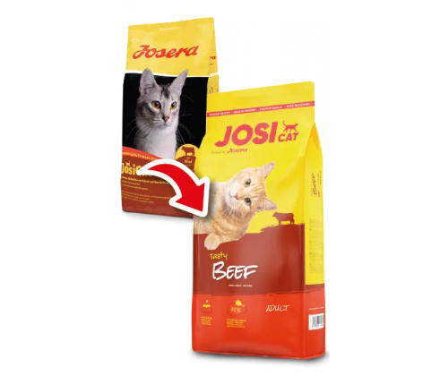 JosiCat Tasty Beef (ЙозиКет Тейсти Биф) сухой корм для взрослых кошек с говядиной 10 кг.