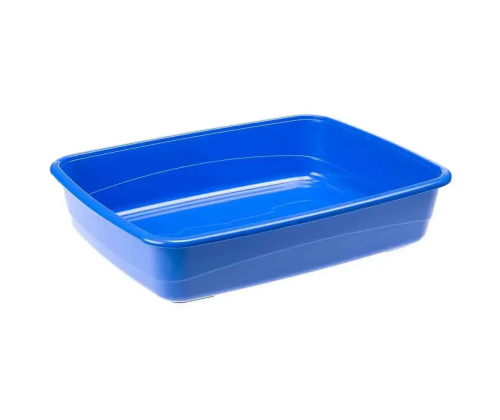 Лоток - туалет для кошек открытый Ferplast Nip (Ферпласт Нип) 49,5 x 64,5 x h 14,5 cm - NIP 30, Синий