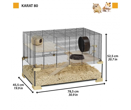 Стеклянная клетка для хомяков, мышей и грызунов Ferplast Karat (Ферпласт Карат)