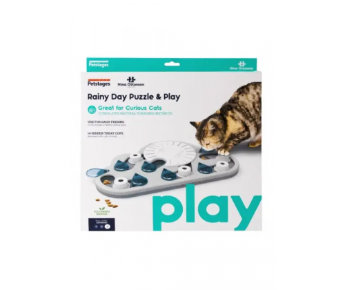Інтерактивна іграшка головоломка для кішок Краплі дощу Petstages Rainy Day Puzzle and Play (Петстейджес)