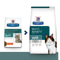 Hills Prescription Diet Feline w/d Chicken (Хиллс ПД Филайн в/д) для котов при сахарном диабете и ожирении 3 кг.