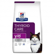 Hills Prescription Diet Feline Y/D (Хілс ПД Філайн ю/д) корм для котів у разі гіпертиреозу щитоподібної залози