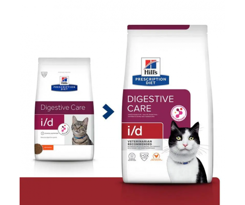 Hills Prescription Diet Feline i/d Chicken (Хиллс ПД Филайн ай/д Курица) для котов для ЖКТ, при панкреатитах 8 кг.