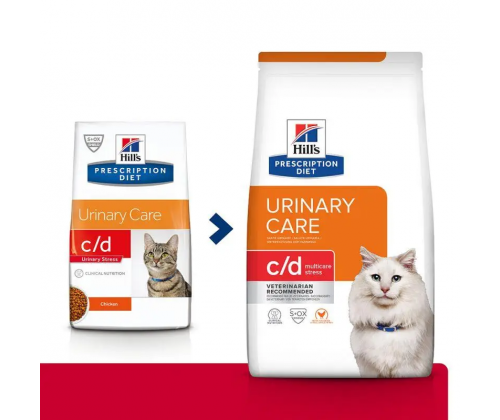 Hills PD Feline c/d Multicare Chicken (Хіллс ПД Філайн ц/д Мультікеа) для котів для сечівних шляхів 8 кг.