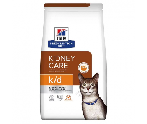 Hills Prescription Diet Feline k/d Chicken (Хиллс ПД Филайн к/д Курица) для котов для почек и сердца 8 кг.