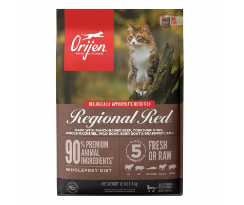 Orijen Regional Red (Оріджен Регіонал Ред) сухий корм для котят і кішок усіх порід 5.4 кг.