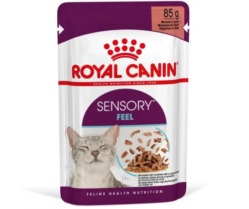 Royal Canin Sensory Feel Gravy (Роял Канин Сенсори кусочки) влажный корм для переборчивых кошек 85 г х 12 шт 85 г х 12 шт