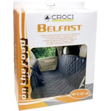 Накидка — підстилка стьобана на сидінні автомобіля для собак і кішок Croci Belfast (Кроки) 147х137 см, нейлон