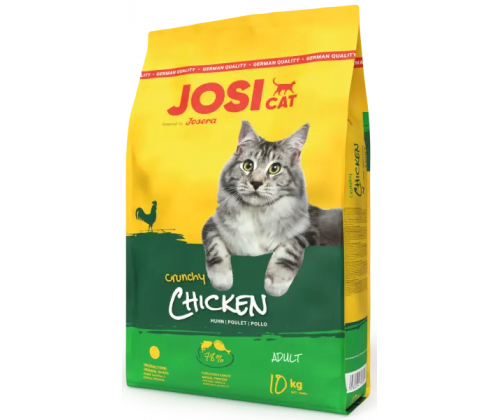 JosiCat Crunchy Chicken (ЙозиКет Кранчи Курица) сухой корм для взрослых кошек с домашней птицей