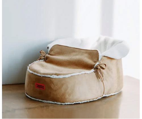 Лежак для собак и котов Happy Peppy (Хэппи Пеппи) Slipper Бежевый