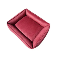 Лежак для собак и котов Happy Peppy (Хэппи Пеппи) MUR MUR GlaMURR 50х70 см, Красный