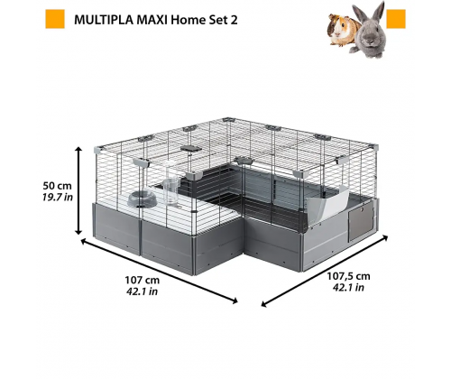 Модульная клетка для кроликов с аксессуарами Ferplast Multipla Maxi (Ферпласт Мультипла Макси)
