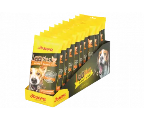 Josera Loopies Geflügel (Йозера Лупис Гефлюгель) лакомство перекус для собак всех пород с птицей без зерновых