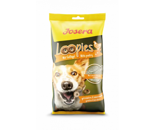 Josera Loopies Geflügel (Йозера Лупис Гефлюгель) лакомство перекус для собак всех пород с птицей без зерновых