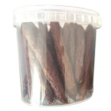 Лакомство для собак сосиски сушеные (телятина 50%, сердце телячье 50%) 