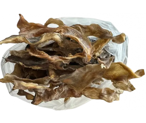 Натуральное лакомство для собак сушеная кожа говяжья полосками 
