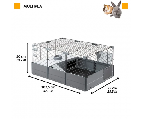 Модульная клетка для кроликов и морских свинок с аксессуарами Ferplast Multipla (Ферпласт Мультипла)