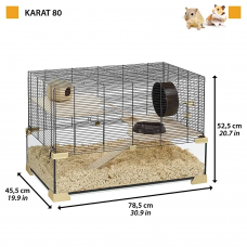 Стеклянная клетка для хомяков, мышей и грызунов Ferplast Karat (Ферпласт Карат)