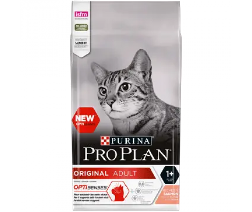 Purina Pro Plan Original Adult Salmon (Пурина Про Палан Ориджинл Эдалт Салмон) сухой корм для кошек с лососем 10 кг.