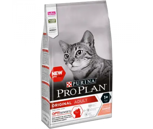 Purina Pro Plan Original Adult Salmon (Пурина Про Палан Ориджинл Эдалт Салмон) сухой корм для кошек с лососем 10 кг.