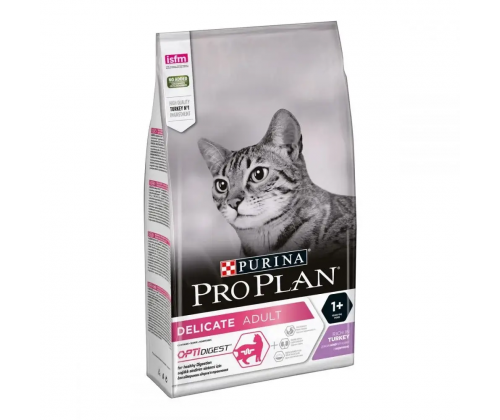 Purina Pro Plan Adult Delicate Turkey (Пурина Про План Едалт Делікат) для котів з чутливим травленням 1.5 кг.