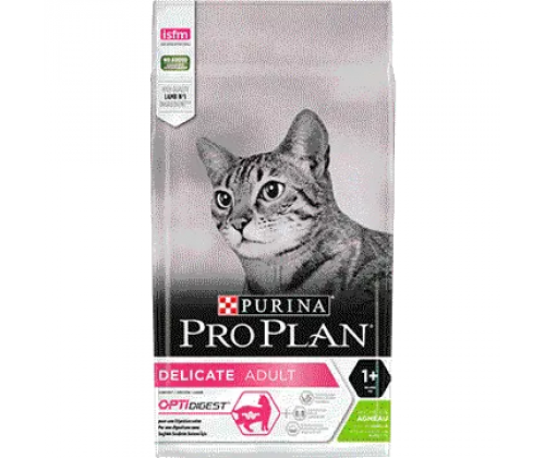 Purina Pro Plan Adult Delicate Lumb (Пурина Про План Едалт Делікат) для котів з чутливим травленням 3 кг.