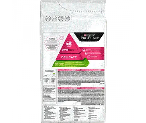 Purina Pro Plan Adult Delicate Lumb (Пурина Про План Едалт Делікат) для котів з чутливим травленням 3 кг.