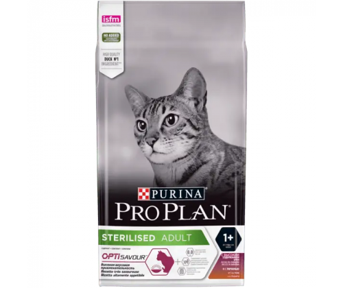 Purina Pro Plan Sterilised Adult Duck with Liver (Пурина Про План Стерилайзд Эдалт) с уткой и печенью 10 кг.