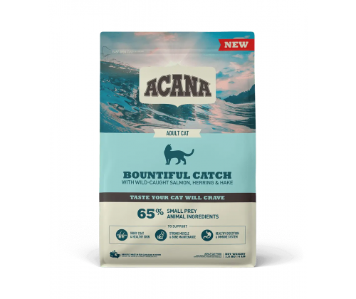 Acana Bountiful Catch Cat (Акана Баунтифул Кетч) сухой корм с рыбой для взрослых котов всех пород 0.340