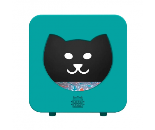 Jolly Pets Kitty Kasa Bedroom (Джоллі Петс Кітті Каса Бендрам) спальний кубик будинку для котів Бірюзовий