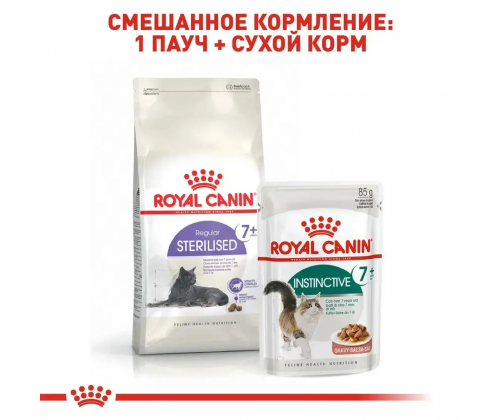Royal Canin Sterilised 7+ (Рояв Канін Стерелайдз 7+) сухий корм для стерилізованих кішок 7 - 12 років 3,5 кг.