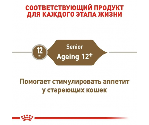 Royal Canin Ageing 12+ (Роял Канин Эйджинг 12+) сухой корм для стареющих кошек от 12 лет 4 кг.