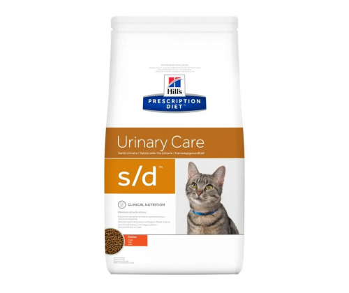 Hills Prescription Diet Feline s/d Chicken (Хиллс ПД Филайн с/д Курица) для котов от струвитных камней 5 кг.