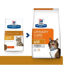 Hills Prescription Diet Feline s/d Chicken (Хіллс ПД Філейн с/д Курица) для котів від струвітних каменів 5 кілограмів.