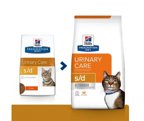 Hills Prescription Diet Feline s/d Chicken (Хиллс ПД Филайн с/д Курица) для котов от струвитных камней 5 кг.