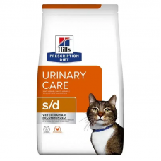 Hills Prescription Diet Feline s/d Chicken (Хіллс ПД Філейн с/д Курица) для котів від струвітних каменів 5 кілограмів.