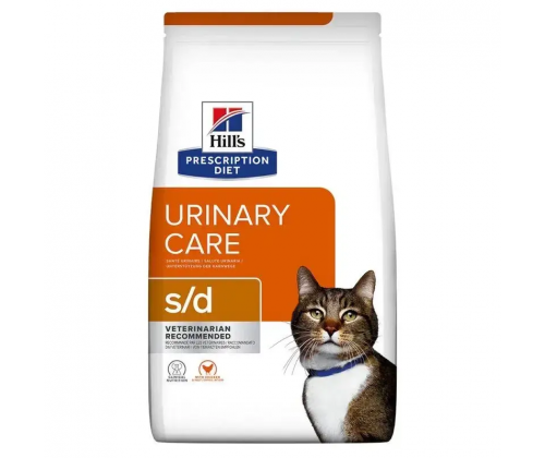 Hills Prescription Diet Feline s/d Chicken (Хиллс ПД Филайн с/д Курица) для котов от струвитных камней 5 кг.