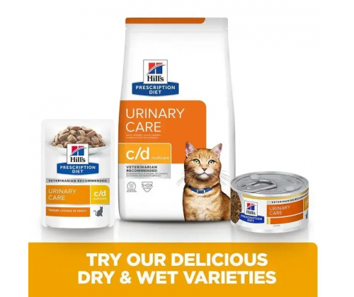 Hills PD Feline c/d Multicare Chicken (Хиллс ПД Филайн ц/д Мультикеа) для котов для мочевыводящих путей 10 кг.