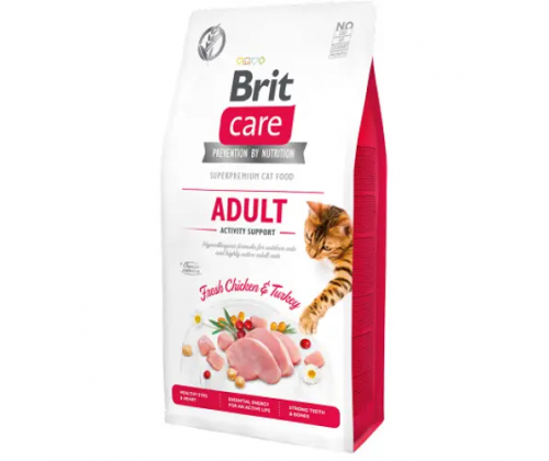Brit Care Cat Grain Free Adult Activity Support (Брит Кеа Едалт Активіті) беззерновий корм для активних котів 7 кг.
