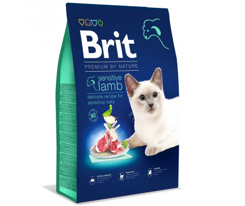 Brit Premium by Nature Cat Sensitive Lamb (Брит Премиум Сенситив) корм для котов с чувствительным пищеварением