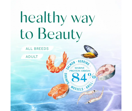 OptiMeal Beauty Podium Shiny Coat Dental Care (ОптиМил Б'юті Поіум) сухий корм для котів для блискучої вовни