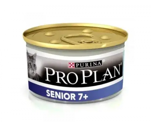 Purina Pro Plan Senior 7+ (Пурина Про План Сеньйор 7+ Тунец) мусс консерва для котов от 7 лет 12шт х 85г
