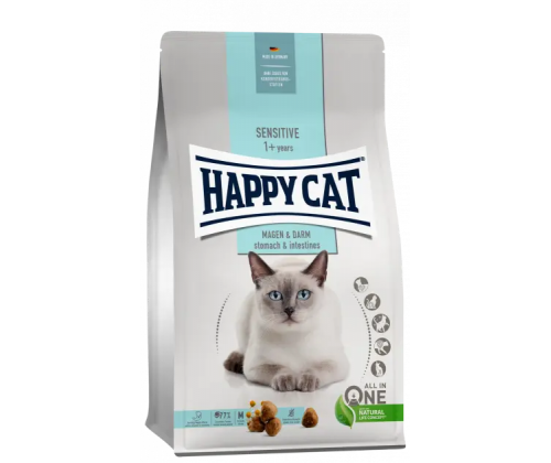 Happy Cat Sensitive Magen Darm (Хэппи Кэт Сенситив Маген Дарм Утка) корм для котов с чувствительным пищеварен. 4 кг.